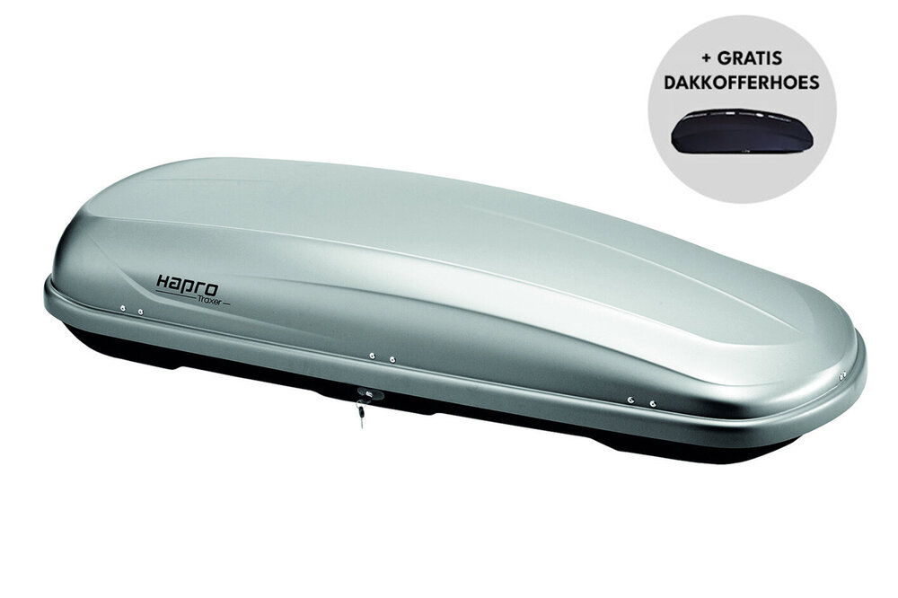 Hapro Traxer 8.6 Zilver grijs 530L dakkoffer