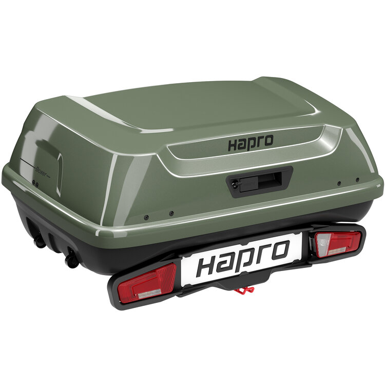 Hapro Boxer - Trekhaakkoffer 340 liter M - Sage green