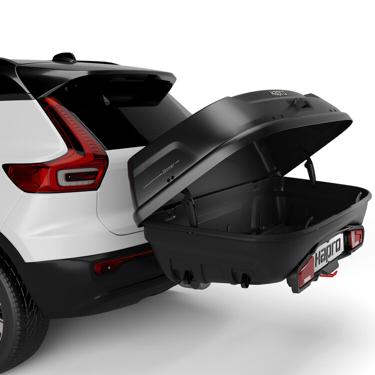 Hapro Boxer - Trekhaakkoffer 420 liter L - Hexagon black