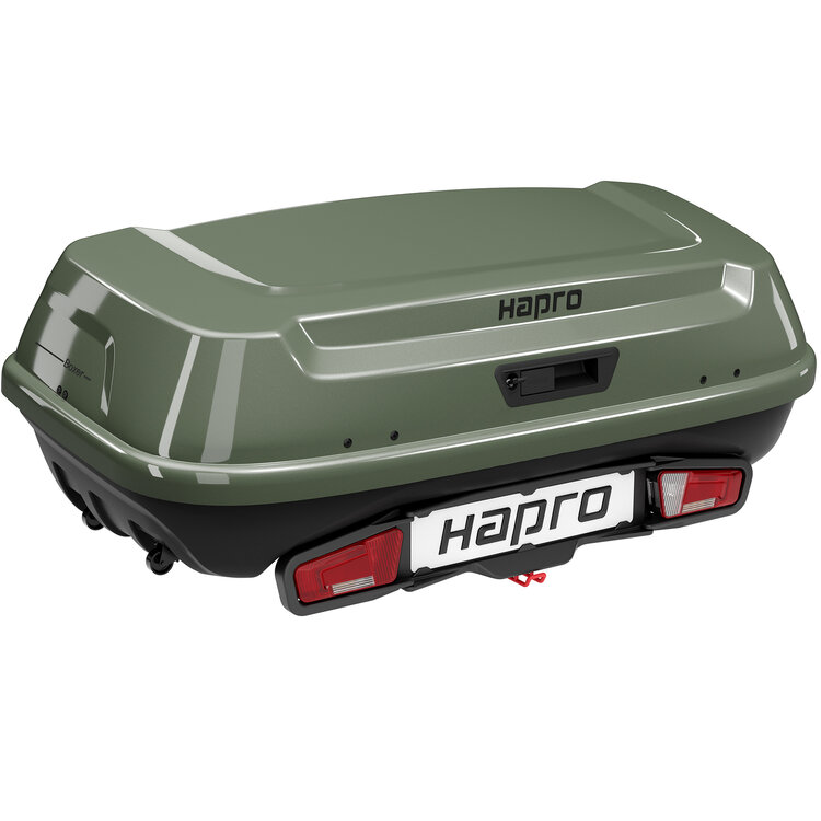 Hapro Boxer - Trekhaakkoffer 420 liter L - Sage green